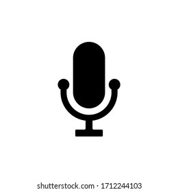 Microphone icon vector. Voice icon vector isolated