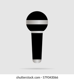Microphone icon vector, Voice recorder, Interview, karaoke.