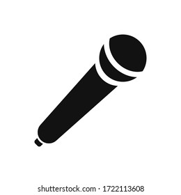 Vector de icono del micrófono. Señal de voz