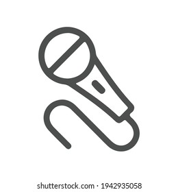 Mikrofon-Ikone-Vektorgrafik. Sprachzeichen