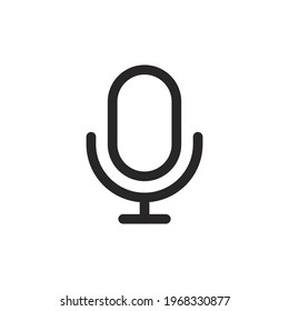 Microphone icon vector. Voice sign
