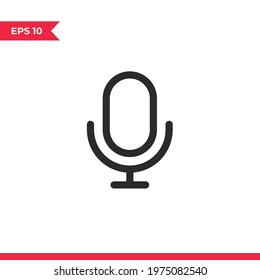 Microphone icon vector. Voice sign