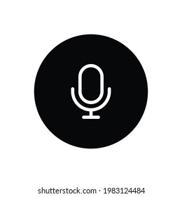 Microphone icon vector. Voice sign