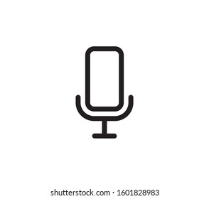 Microphone icon vector. Voice icon symbol illustration.