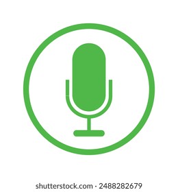 Microphone icon vector. Voice icon symbol illustration. Karaoke mic web and mobile app icon. Voice, recording Studio Symbol collection.