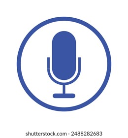 Microphone icon vector. Voice icon symbol illustration. Karaoke mic web and mobile app icon. Voice, recording Studio Symbol collection.