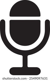 Icono de micrófono. Icono de Vector de micrófono para Web y App, podcast, transmisión, icono de webcast.