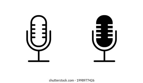 Microphone  icon vector for web, computer and mobile app