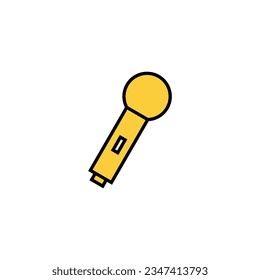 Microphone icon vector for web and mobile app. karaoke sign and symbol