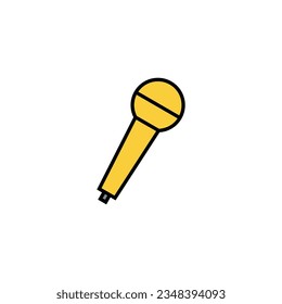Microphone icon vector for web and mobile app. karaoke sign and symbol