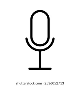 microphone icon vector white background