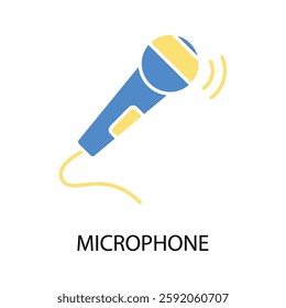 microphone icon. vector.Editable stroke.linear style sign for use web design,logo.Symbol illustration.