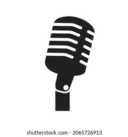 Microphone Icon. vintage microphone icon. Podcast microphone. web and mobile icons. vector illustration