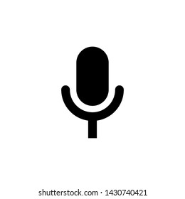 Microphone icon. Voice Note Recording Icon isolated on white background Vector template