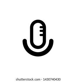 Microphone icon. Voice Note Recording Icon isolated on white background Vector template