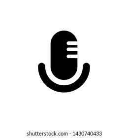 Microphone icon. Voice Note Recording Icon isolated on white background Vector template