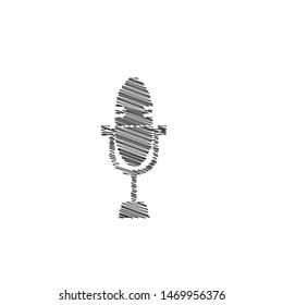 Microphone icon. Voice record button 