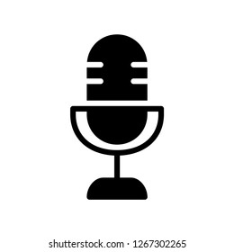Microphone icon. Voice record sign