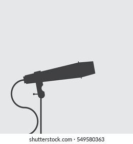 Microphone Icon, Voice Recorder, Interview, Karaoke, Audio Jack Sign. Vector, Illustration