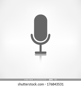 Microphone icon. Voice recording