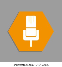 Microphone icon. Voice recording