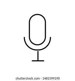 Microphone icon for voice search. Vector Illustration.
