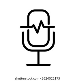 microphone icon , voice icon symbol, record web icon vector illustration on white background