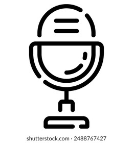 Microphone icon for web, app, infographic, etc