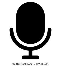 Icono de micrófono para web, app, uiux, infografía, etc