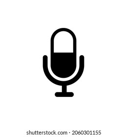 microphone icon for web design, mobile apps design. modern icon vector illustration