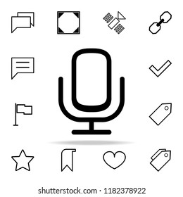 microphone icon. web icons universal set for web and mobile on white background