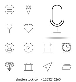 microphone icon. web, minimalistic icons universal set for web and mobile