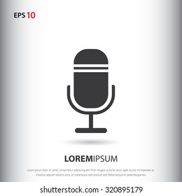 Microphone icon for web and mobile