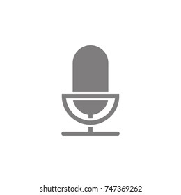 Microphone Icon. Web Icon. Premium quality graphic design. Signs, outline symbols collection, simple icon for websites, web design, mobile app on white background