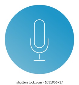 Microphone Icon. Webcast, Live Stream, Webinar Illustration