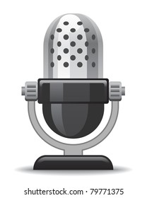 microphone icon for website, presentation or application design
