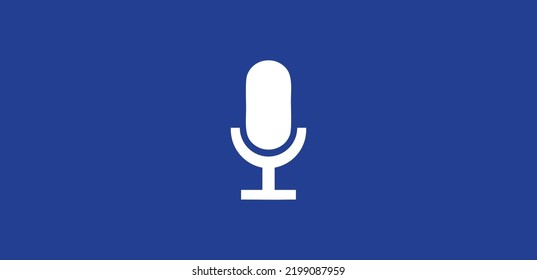 Microphone icon which can be used on websites as icon