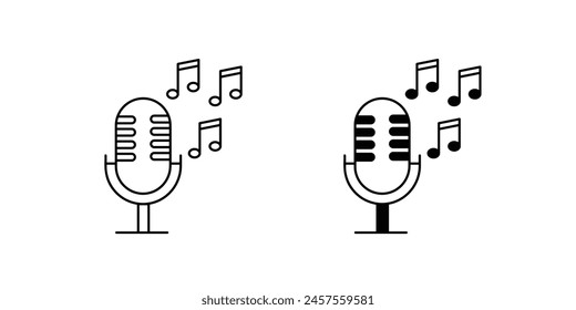 microphone icon with white background vector stock illustration