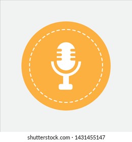 Microphone icon for your website or mobile application. 