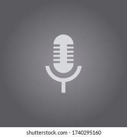 Microphone icon.Microphone symbol for web and mobile platforms.