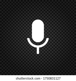 Microphone icon.Microphone symbol for web and mobile platforms.