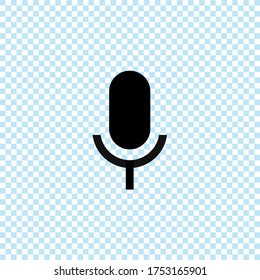 Microphone icon.Microphone symbol for web and mobile platforms.