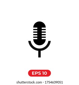 Microphone icon.Microphone symbol for web and mobile platforms.