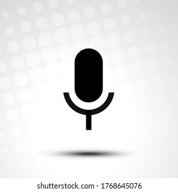 Microphone icon.Microphone symbol for web and mobile platforms.