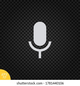 Microphone icon.Microphone symbol for web and mobile platforms.