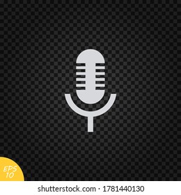 Mikrofon-Symbol.Mikrofon-Symbol für Web- und mobile Plattformen.