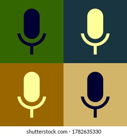 Microphone icon.Microphone symbol for web and mobile platforms.