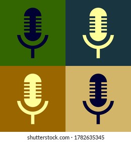 Microphone icon.Microphone symbol for web and mobile platforms.