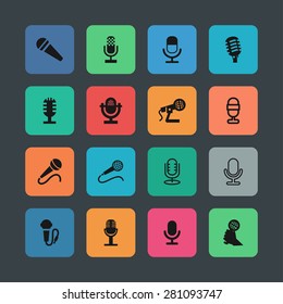 microphone icons