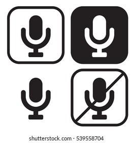 Microphone icons
